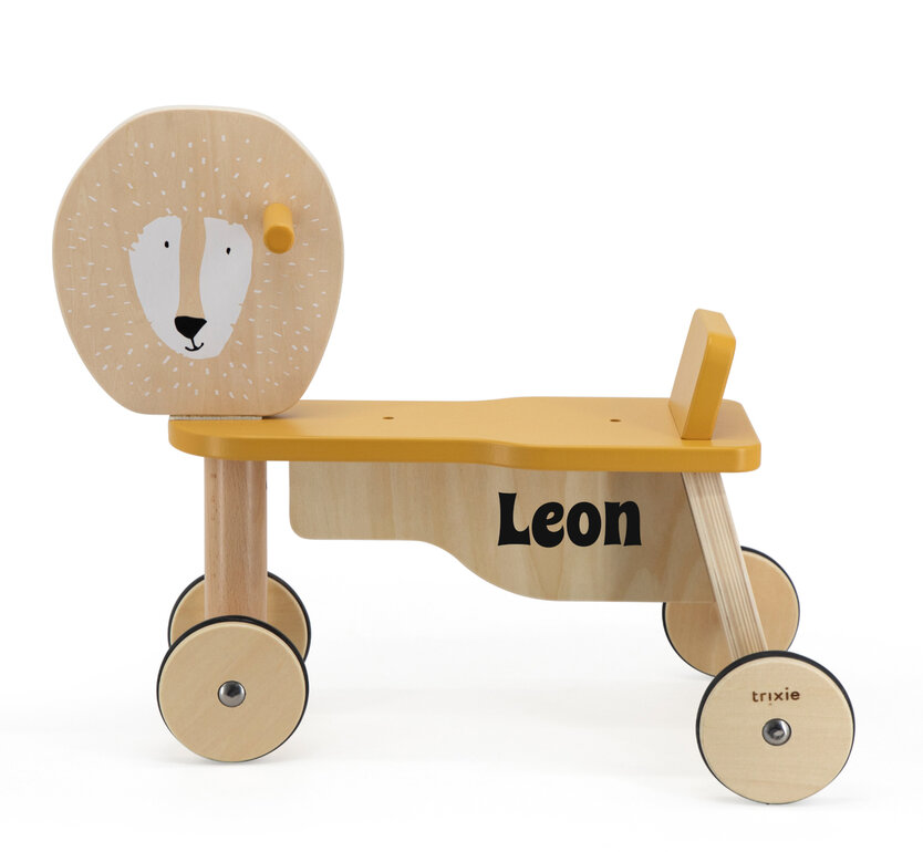 Loopwagen (met naam) Hummeltjeskraamkado (Kado / Kraamkado met naam)