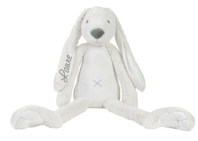 GIANT Rabbit Richie Ivory knuffel met naam (92 cm)