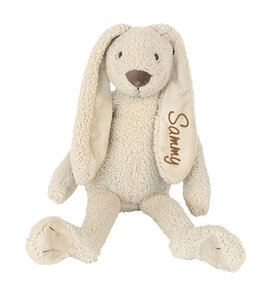 Beige Recycled Rabbit Richie met naam (Groot)