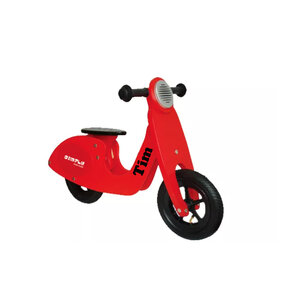 Loopscooter hout rood (SIMPLY)