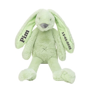 Pistachio Recycled Rabbit Richie tiny met naam 