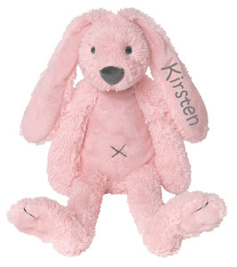 bescherming Maori Interpretatief MEGA Rabbit Richie Pink knuffel met naam (58 cm) - Hummeltjeskraamkado  (Kado / Kraamkado met naam)