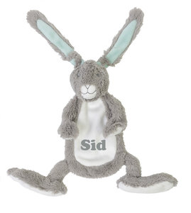 Grey Rabbit Twine Tutdoekje met naam