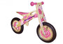 Loopfiets roze bloemen met naam_